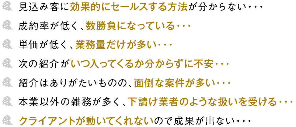 抱えている悩み